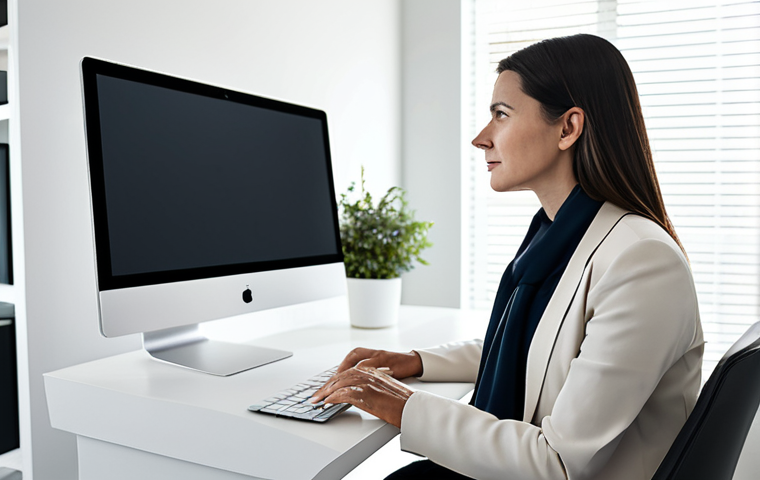 A professional freelance entrepreneur, mid-30s, in modest, contemporary business casual attire, fully clothed, appropriate attire. Sitting at a sleek, minimalist desk in a well-lit, modern home office. The individual is intensely focused on a large monitor, their expression reflecting strategic thought and efficient workflow. One hand subtly gestures towards a digital task management interface or a data visualization, symbolizing intelligent automation and AI integration. The background features clean lines, organized shelving, and subtle tech elements, conveying a high-tech yet calm atmosphere. Professional photography, soft natural light, high-resolution, sharp focus, safe for work, appropriate content, fully clothed, professional, modest, family-friendly, perfect anatomy, correct proportions, natural pose, well-formed hands, proper finger count, natural body proportions.