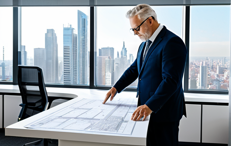**
"A professional architect, fully clothed in modest attire, reviewing blueprints in a bright, modern office space with large windows overlooking a cityscape, safe for work, appropriate content, perfect anatomy, correct proportions, well-formed hands, proper finger count, natural body proportions, family-friendly, professional presentation."
**